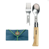 opinel-picnic-cutlery-complete-set-with-no-8-beech-湯叉套裝連摺刀及收納布的第1張產品相片