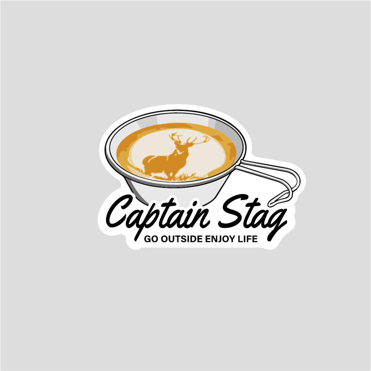 Captain Stag PVC Sticker 77x54mm 貼紙 UM-1595