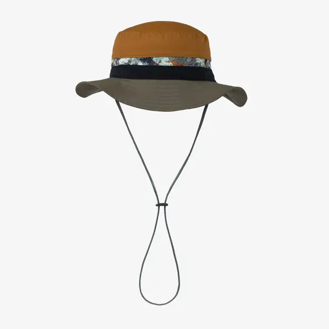 Buff Explore Booney Hat Khaki/Orange S/M #128627